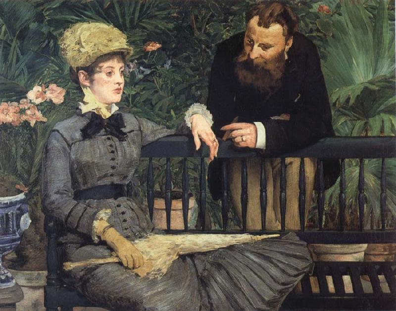 In  the Winter Garden, Edouard Manet